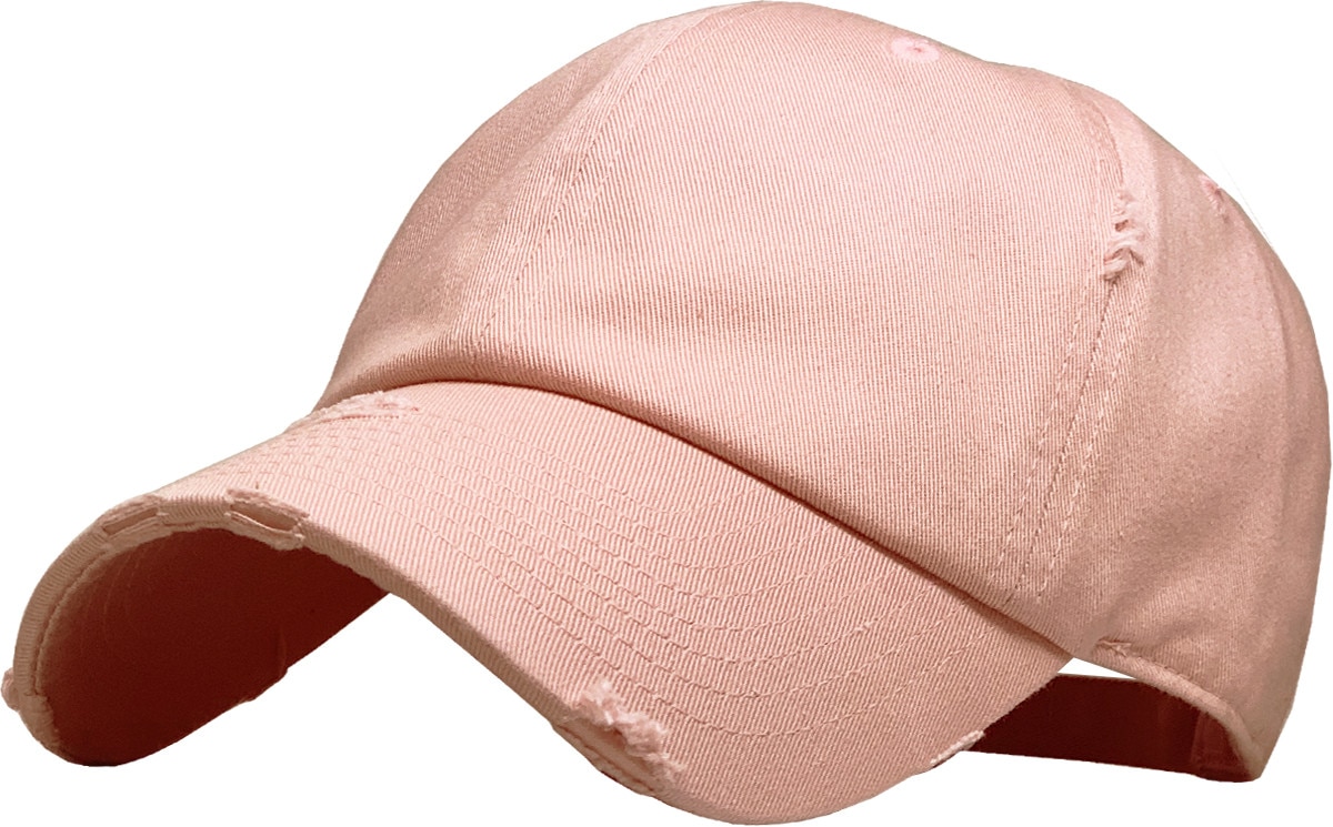 Rose Distressed Vintage Baseball Cap Front Side View